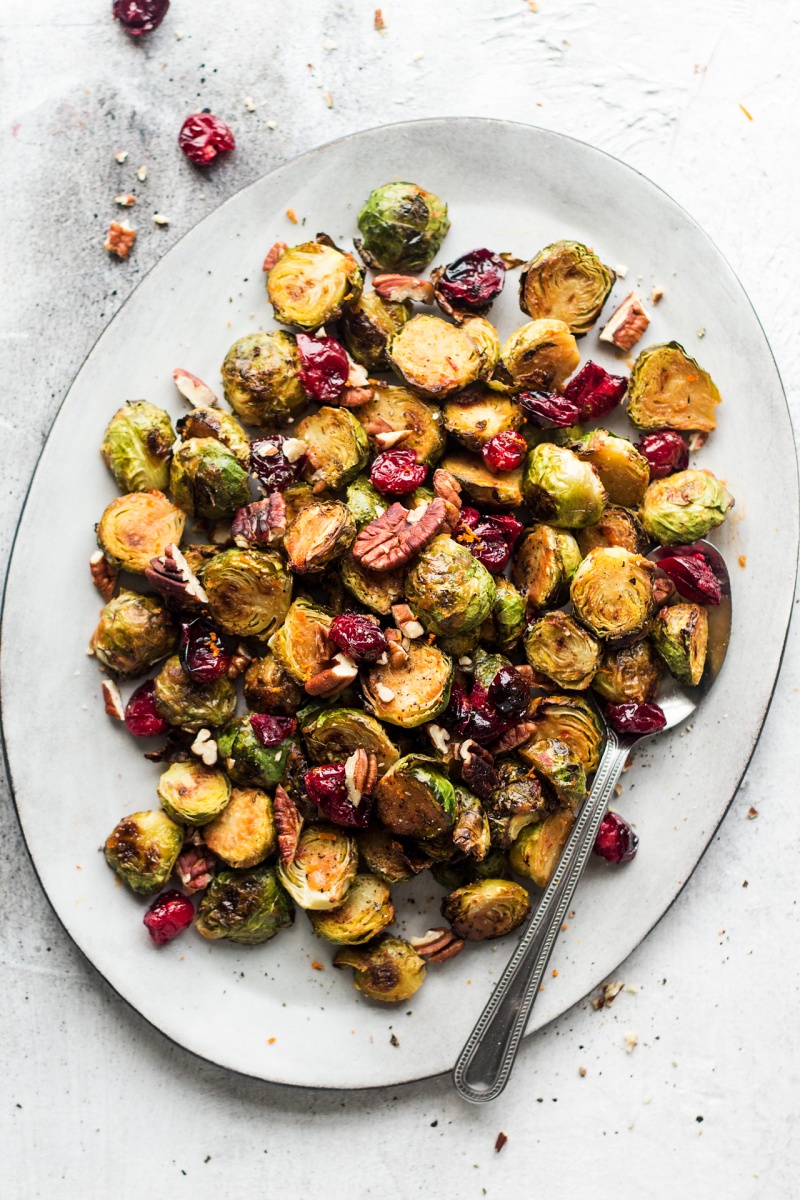 miso brussel roasted sprouts side