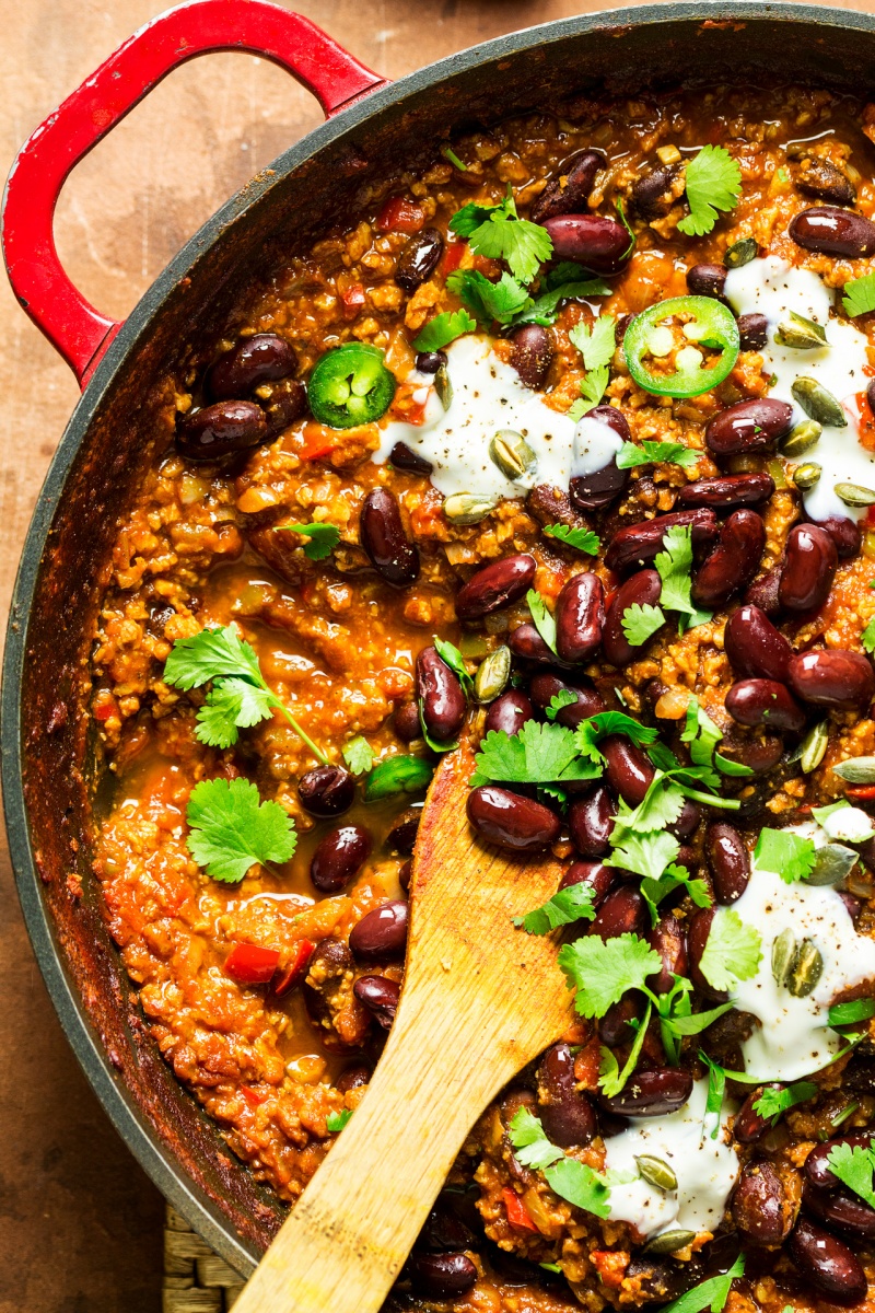 Easy Vegan Chilli Lazy Cat Kitchen
