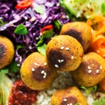 Vegan Asian meatball bowls-image