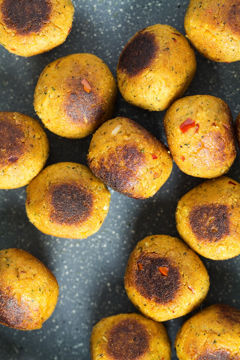 vegan asian meatballs