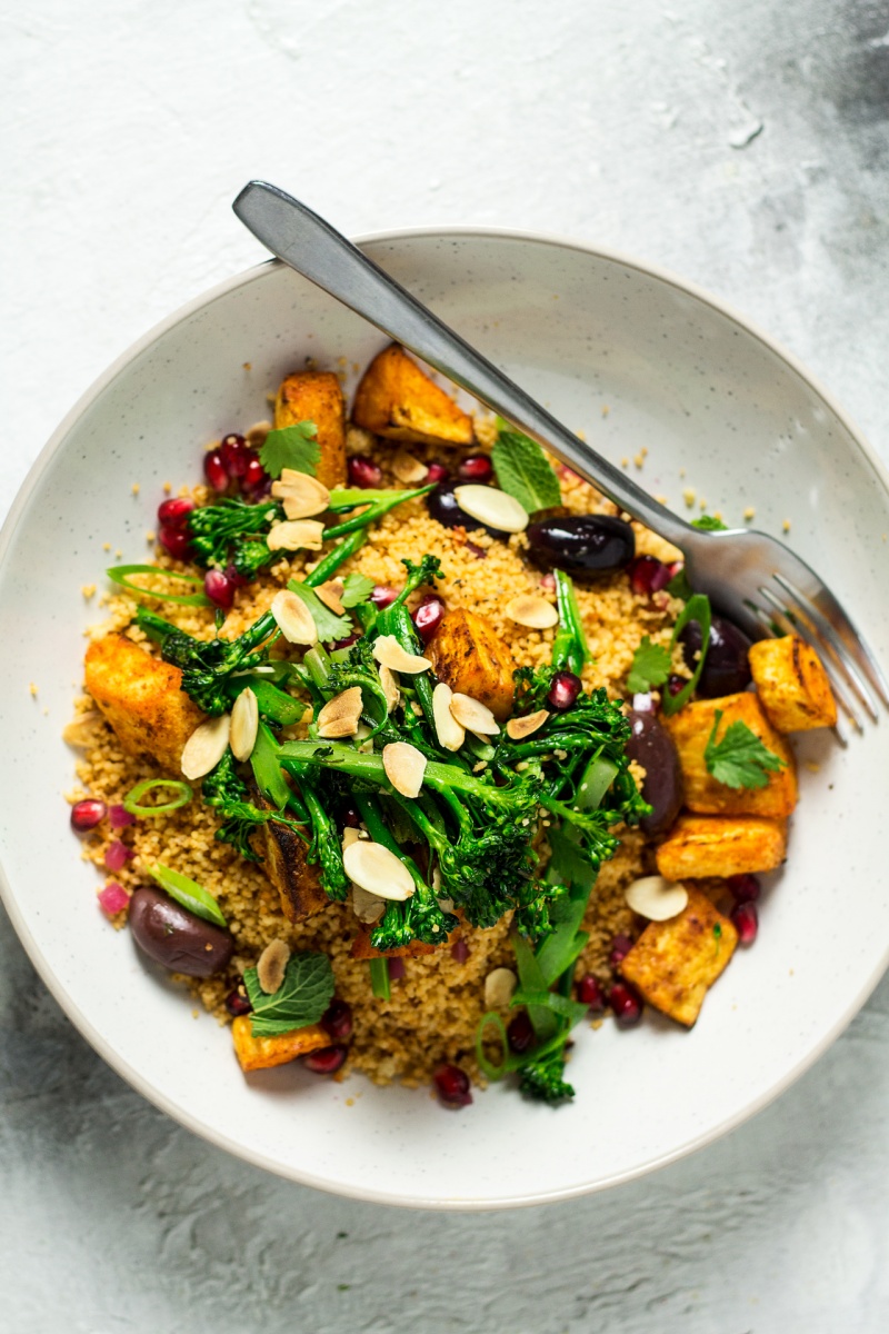 Vegan Couscous Salad With Roasted Parsnips Lazy Cat Kitchen