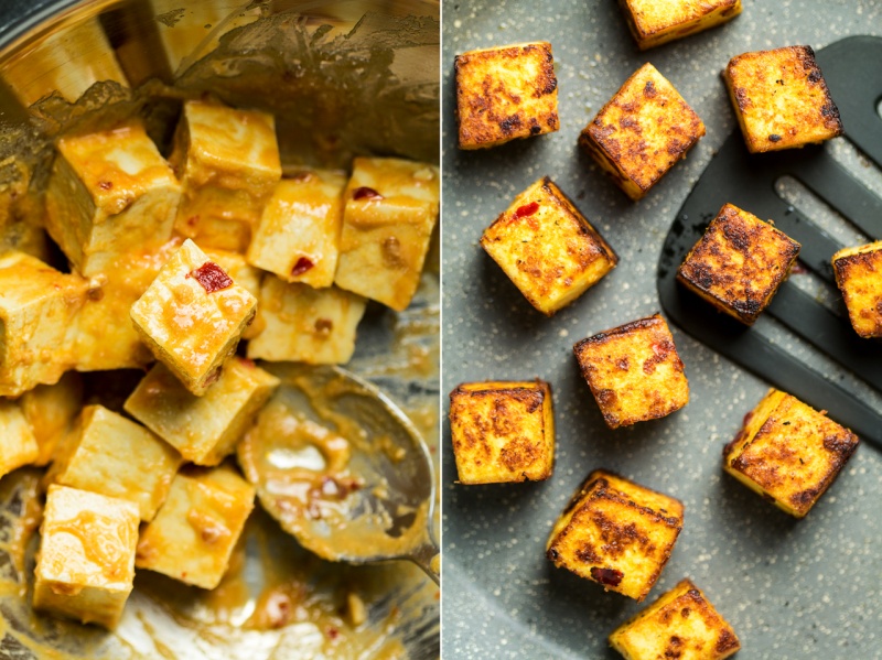 miso tofu before after