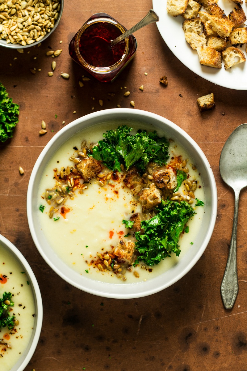 vegan parsnip soup miso