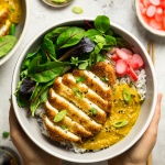 Vegan katsu curry with tofu-image