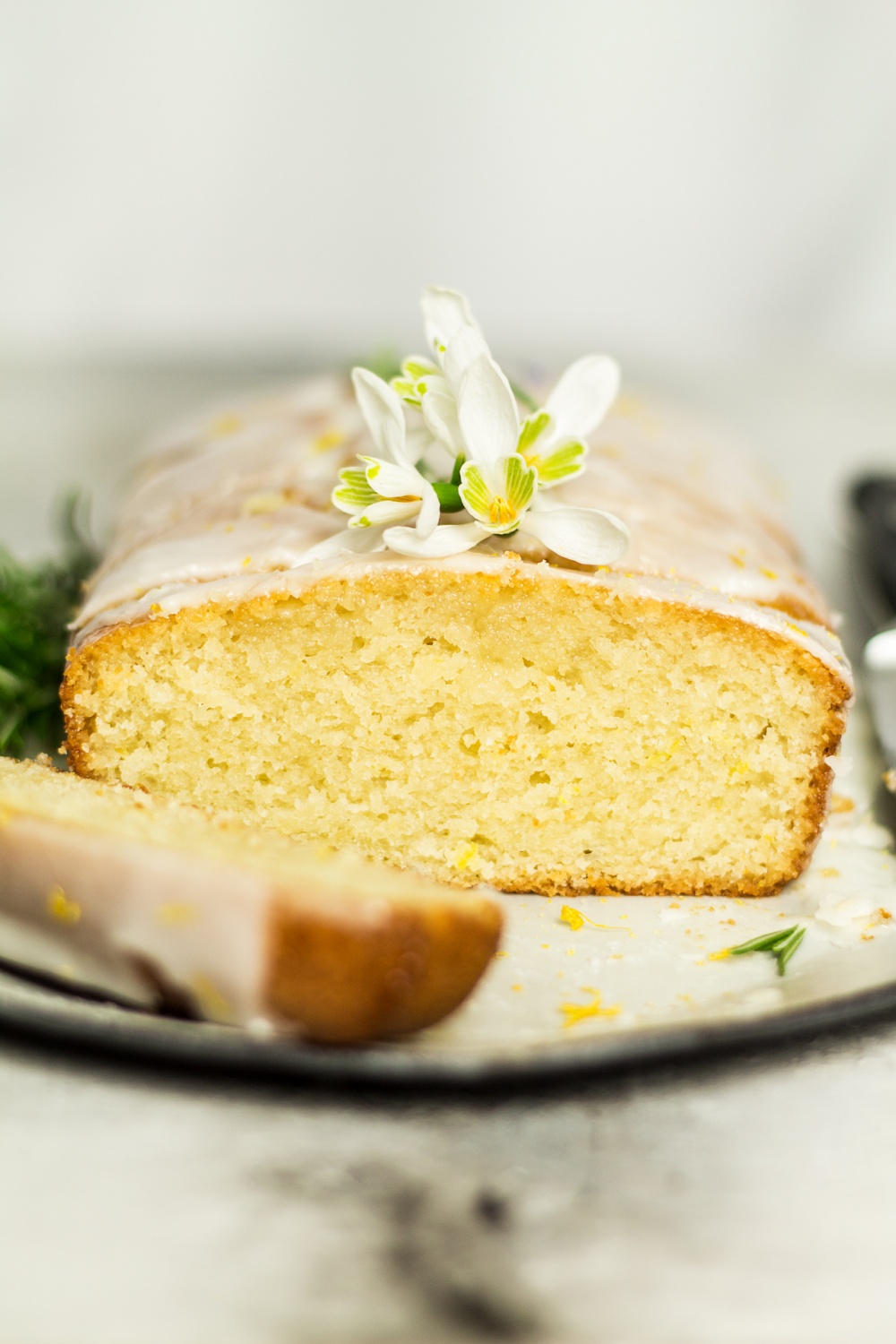 vegan lemon curd layer cake - The Baking Fairy