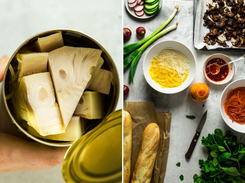 vegan pulled pork banh mi ingredients