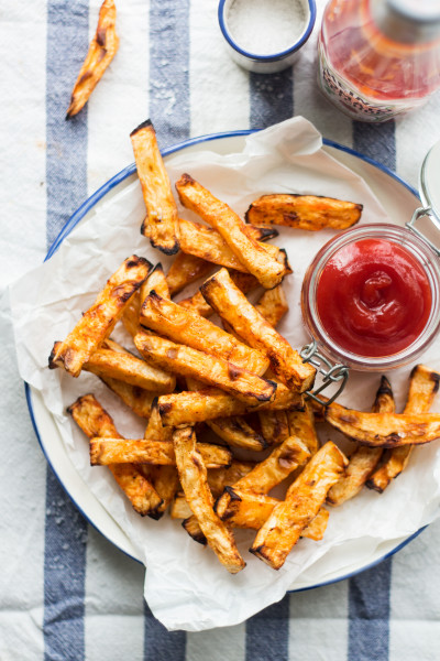 celeriac chips lunch