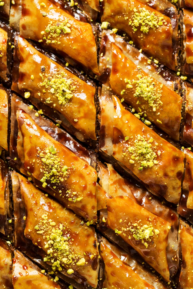 vegan date baklava macro