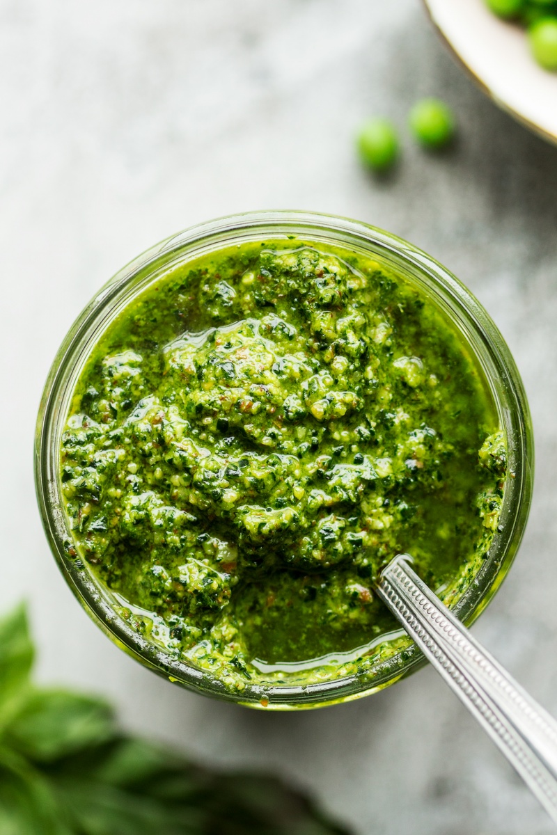 vegan pesto in a jar