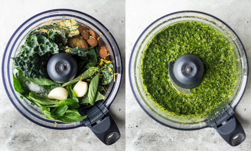 vegan pesto pasta food processor