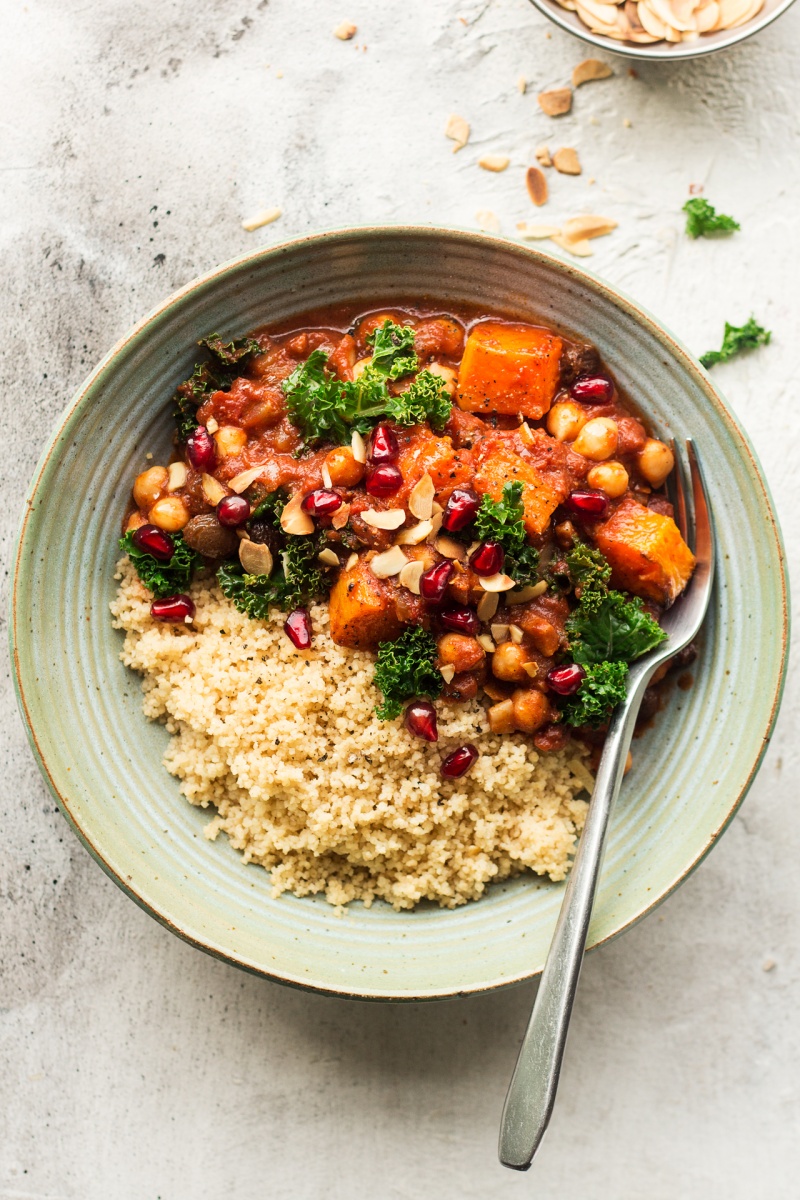 vegan tagine in bowl