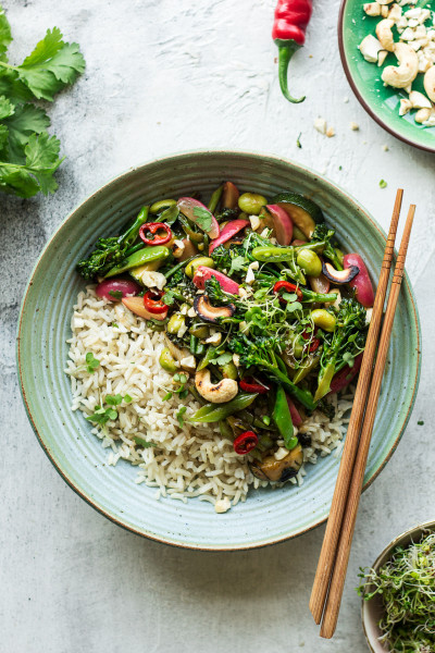 simple stir fry lunch