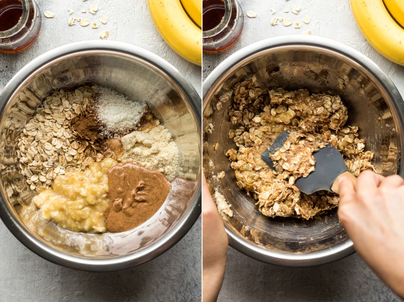 vegan breakfast cookies making