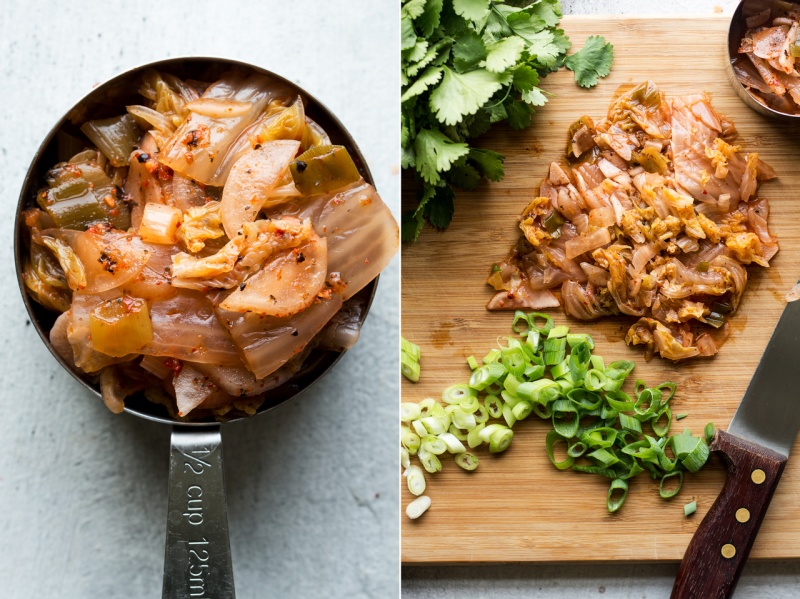 vegan kimchi pancakes ingredients