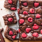 Vegan raspberry brownies-image