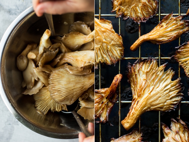 asian mushroom sandwich mushroom prep