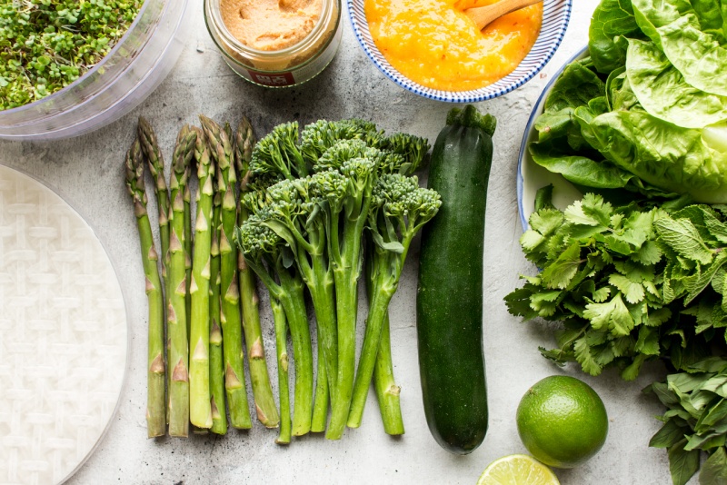 green summer rolls ingredients