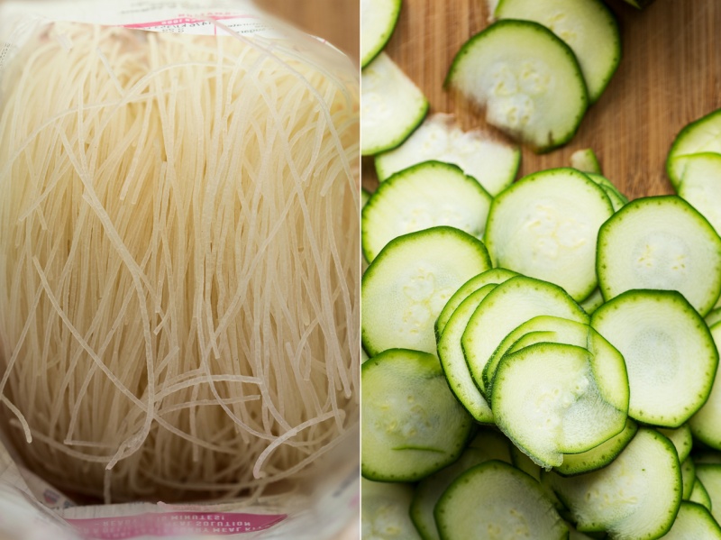 mango zucchini salad noodles sliced zucchini