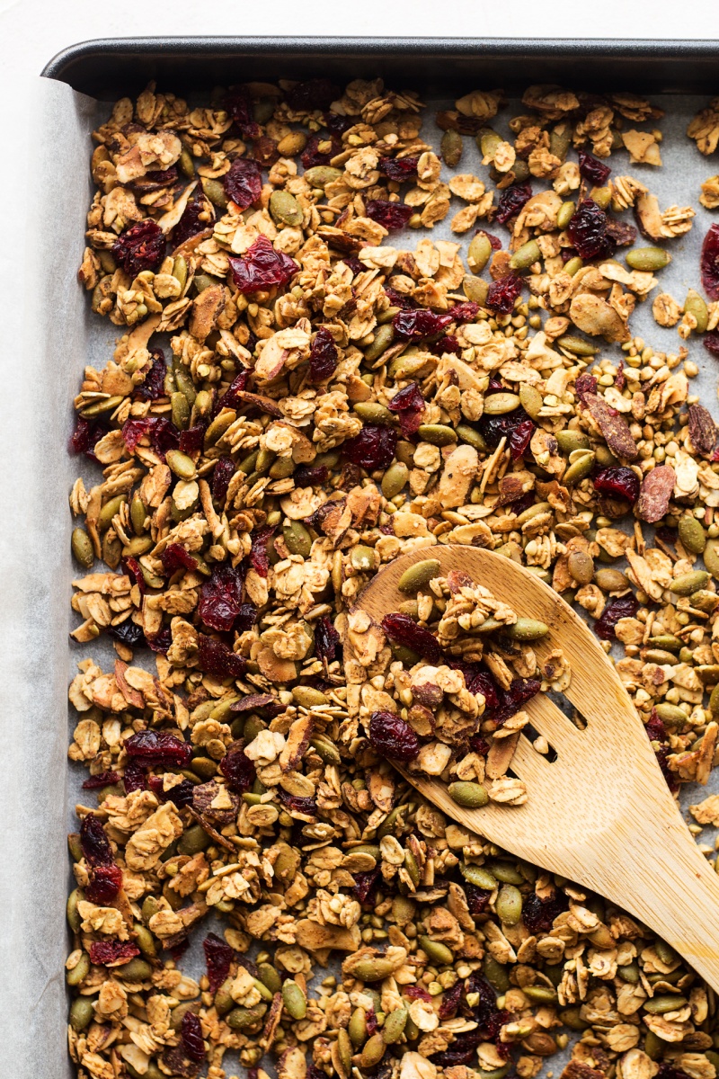 oil-free granola tray