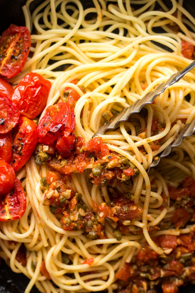 roasted tomato pasta macro