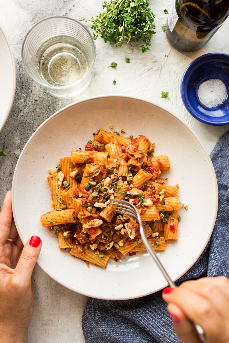 zucchini bolognese lunch