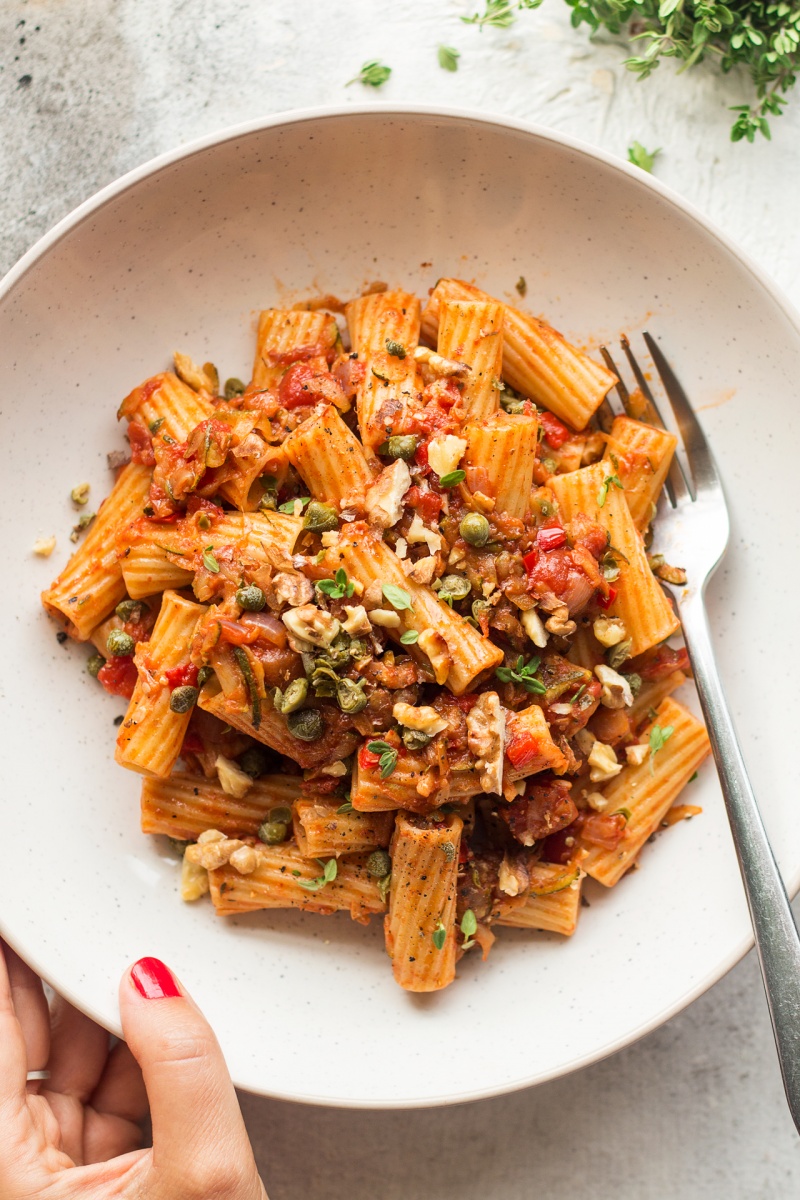 zucchini bolognese portion