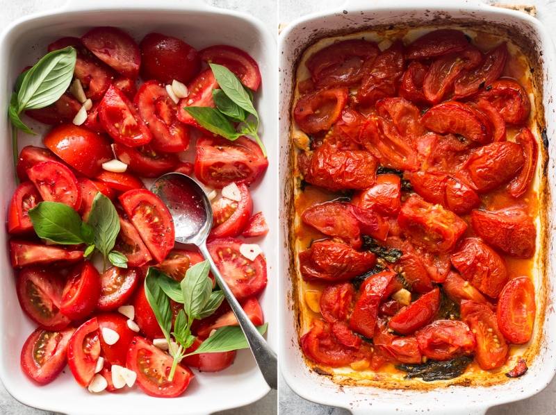 pappa al pomodoro roasting tomatoes