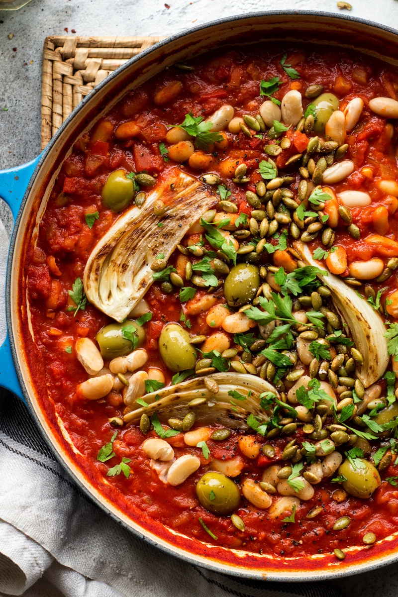 Vegan bean stew with fennel - Lazy Cat Kitchen