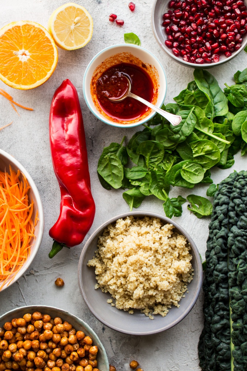 carrot harissa salad ingredients