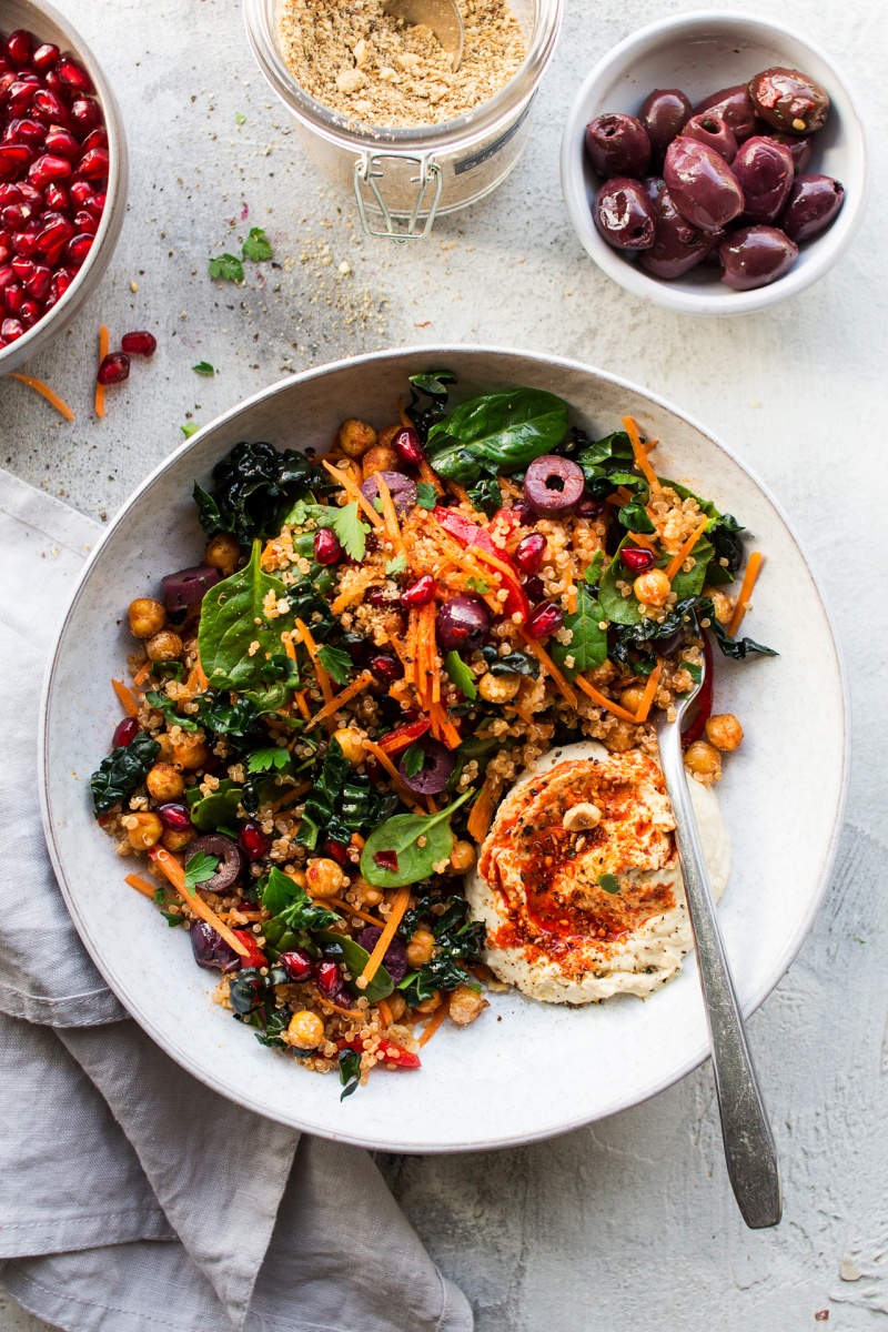 carrot harissa salad lunch