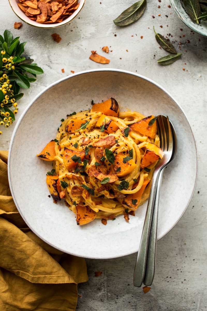 creamy pumpkin pasta