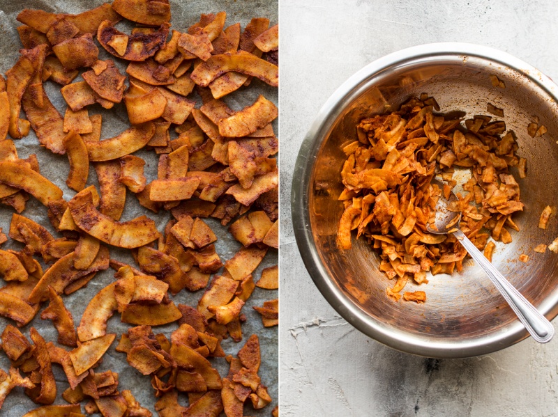 creamy pumpkin pasta coconut bacon