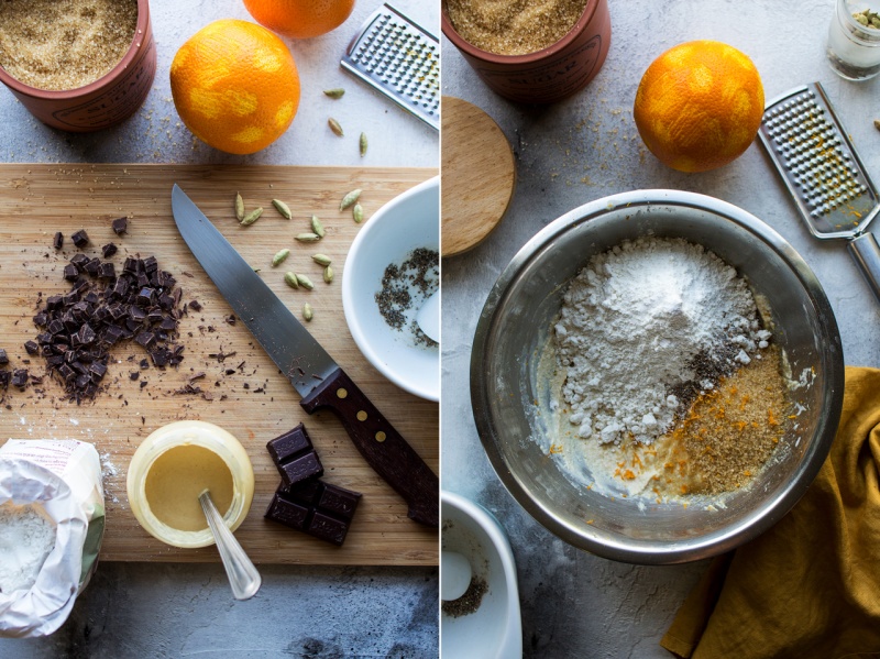 vegan cookies making