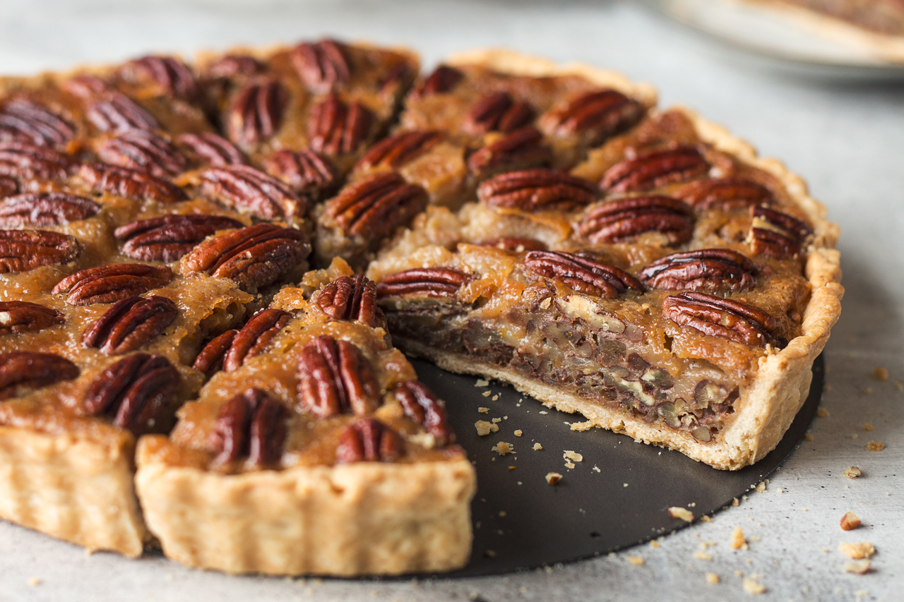 vegan pecan pie whole side