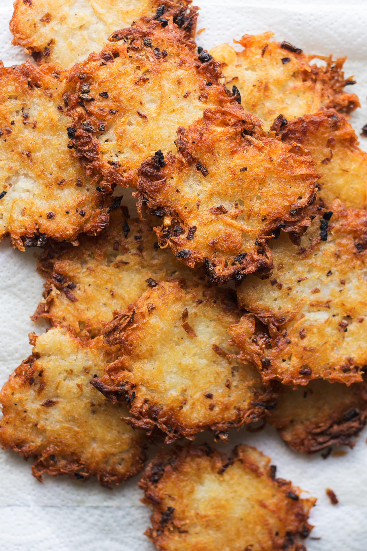 eggless latkes fried stack