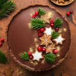Gingerbread Amaretto Chocolate Tart-image