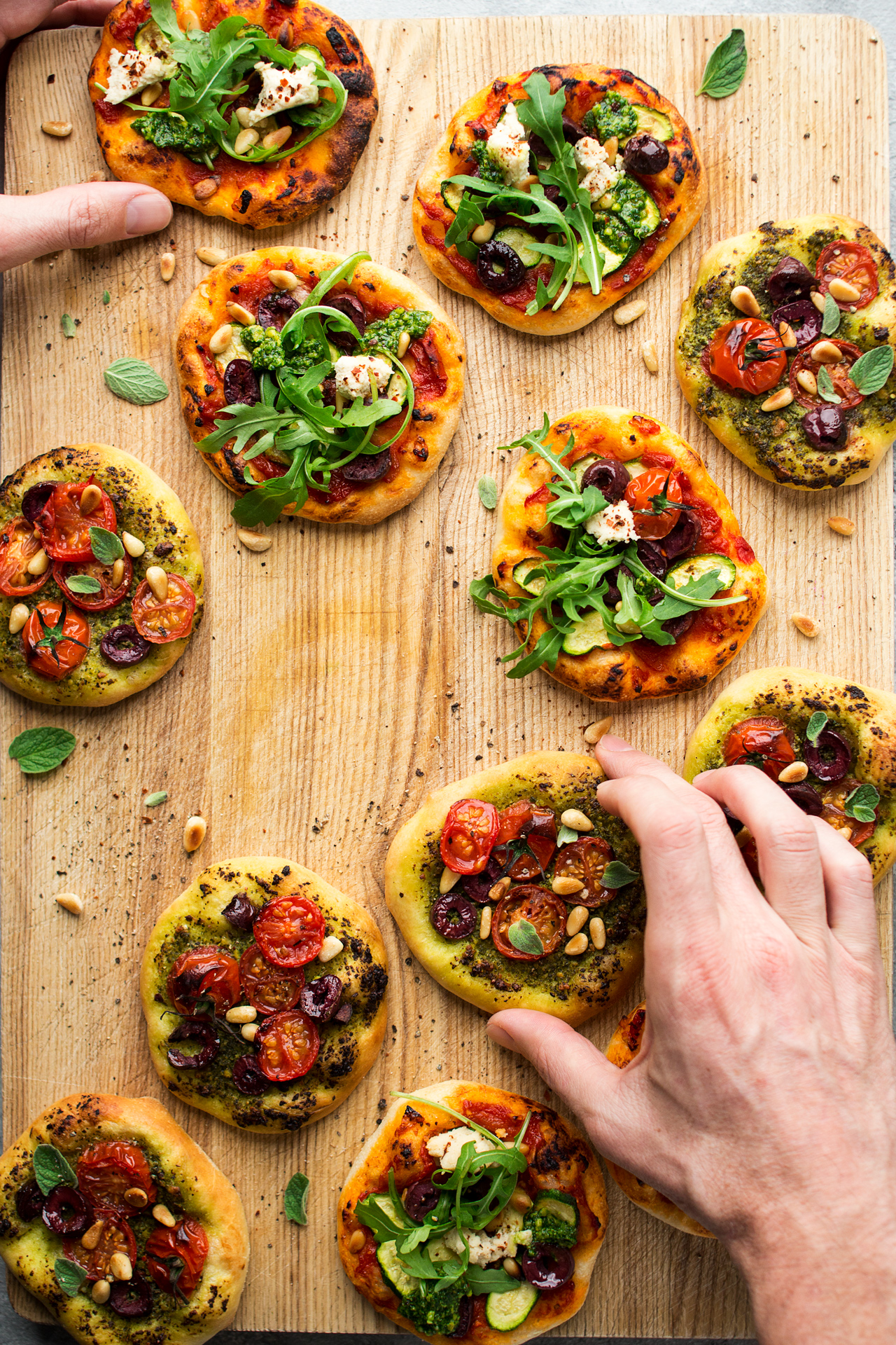 Vegetarian Mini Pizza della Sicilia — Green Kitchen Stories