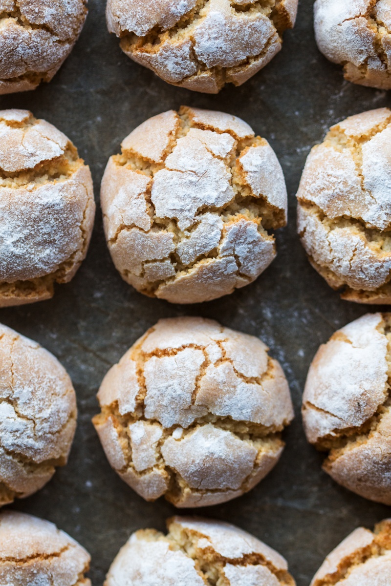 Vegan Amaretti Cookies Lazy Cat Kitchen