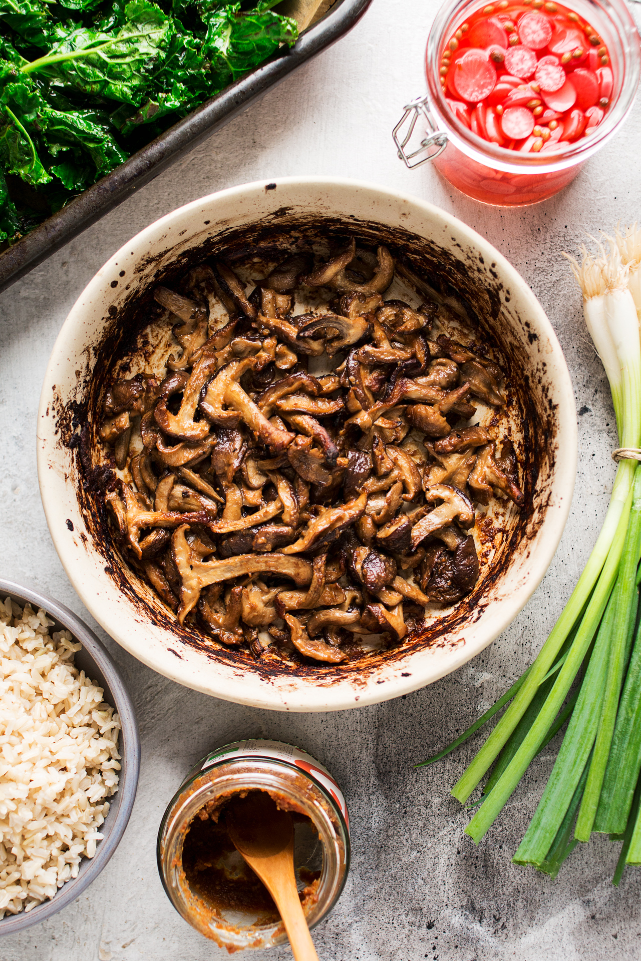 miso mushroom bowl ingredients