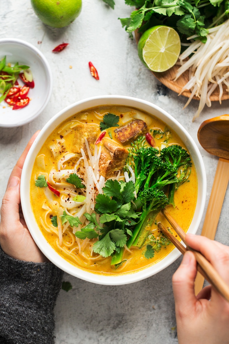 Vegan laksa - Lazy Cat Kitchen