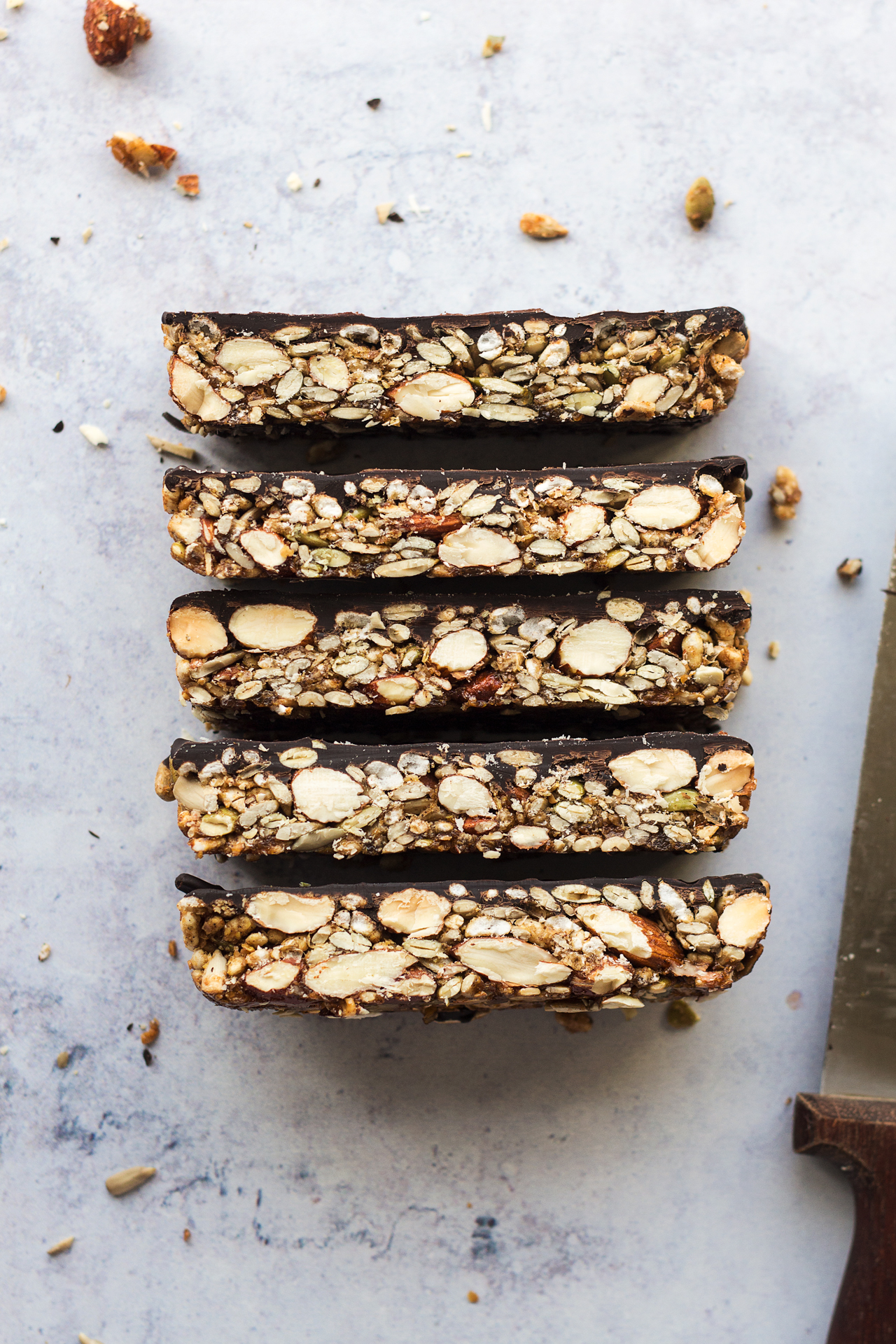 Dark Chocolate Nuts & Sea Salt Bars, Mixed Nut Bars