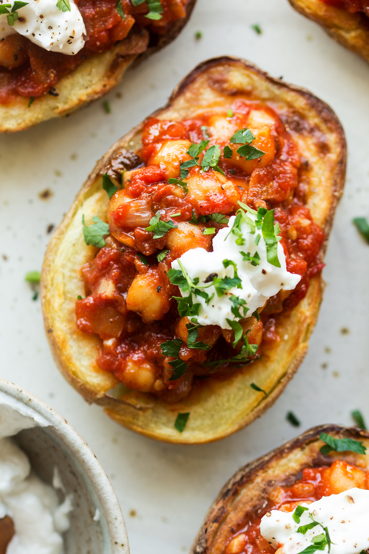 vegan potato skins macro