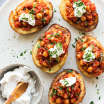 Vegan potato skins with smoky chickpeas-image