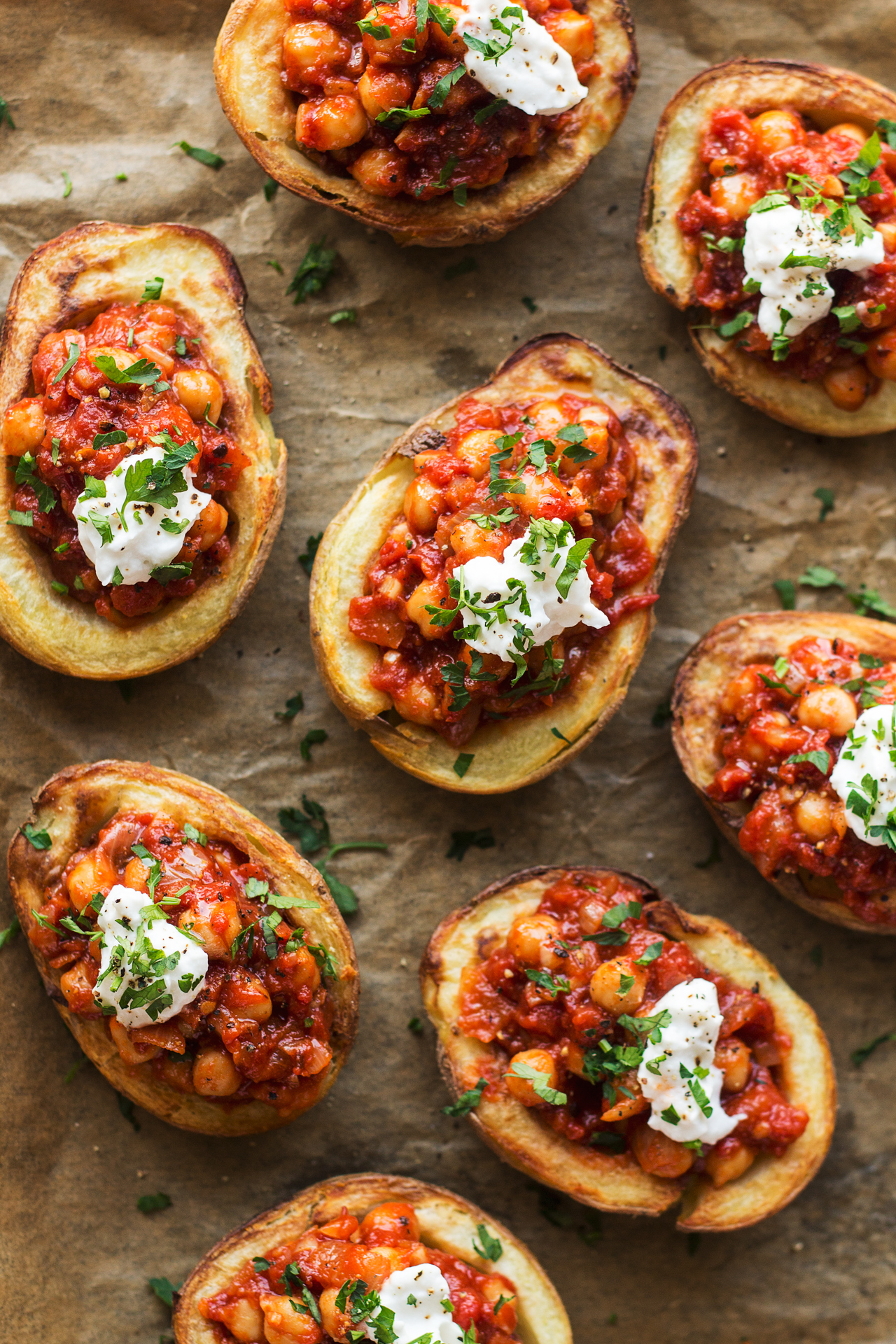 vegan potato skins tray