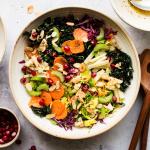 Winter slaw with mustard orange dressing-image