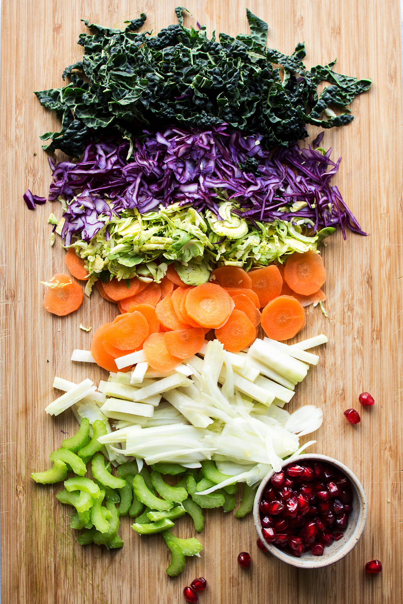 winter slaw ingredients chopped