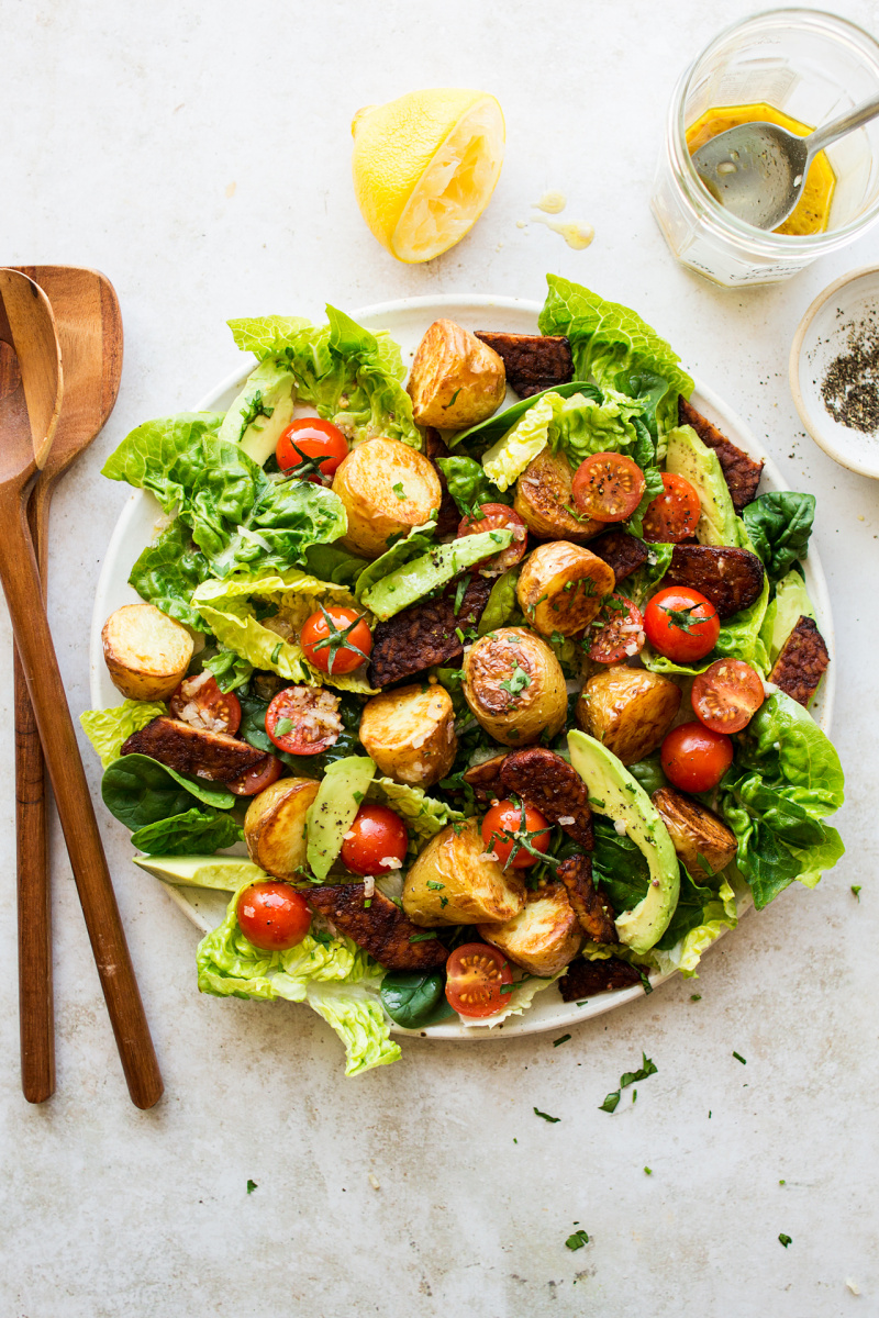 vegan BLT salad