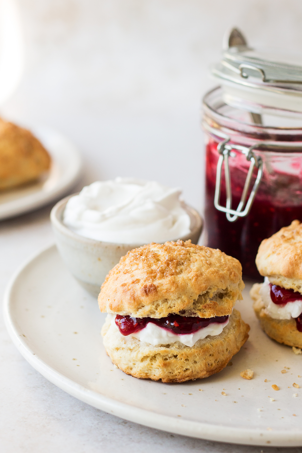 vegan scones plate