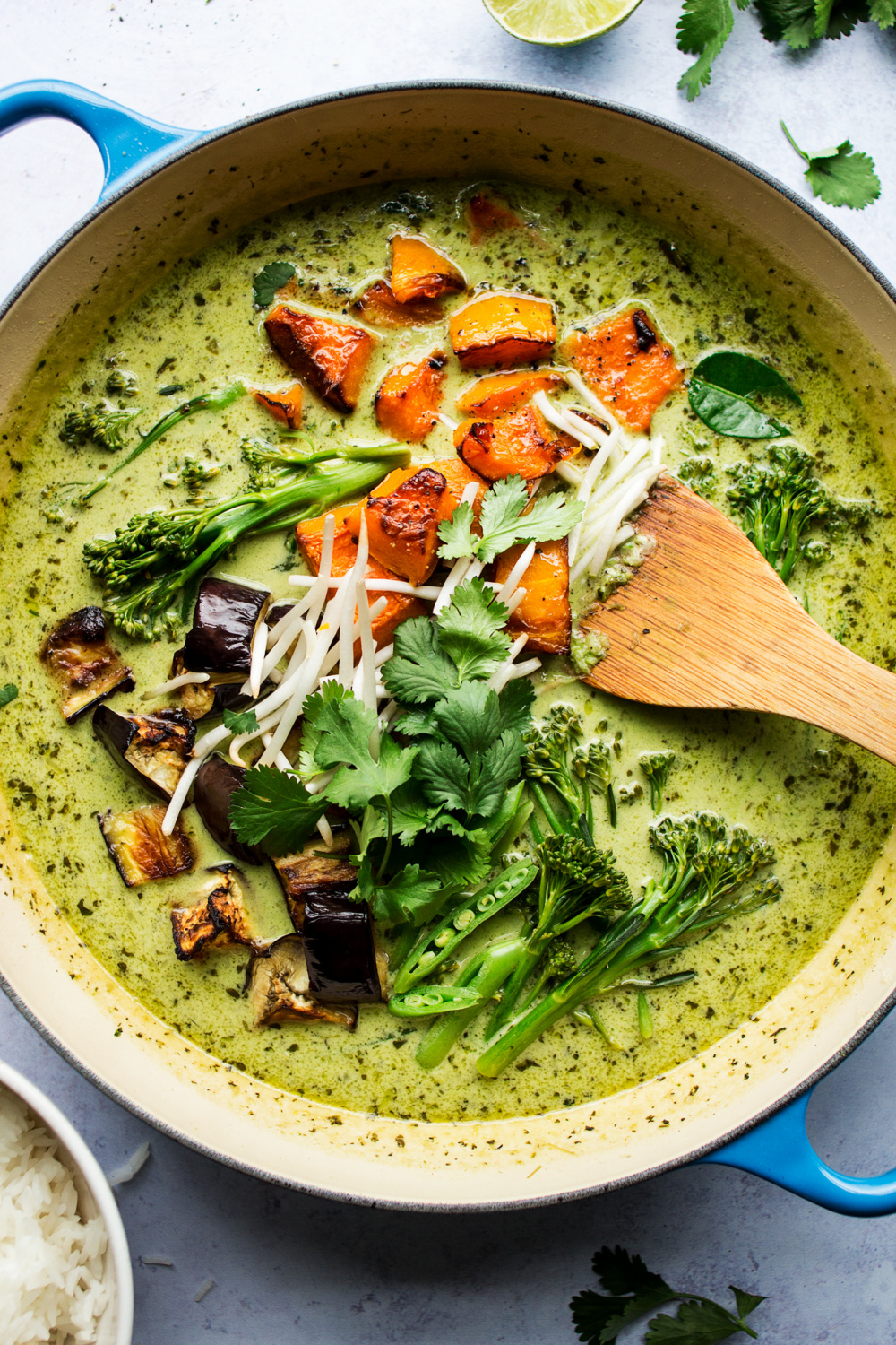 Vegan Thai green curry - Lazy Cat Kitchen