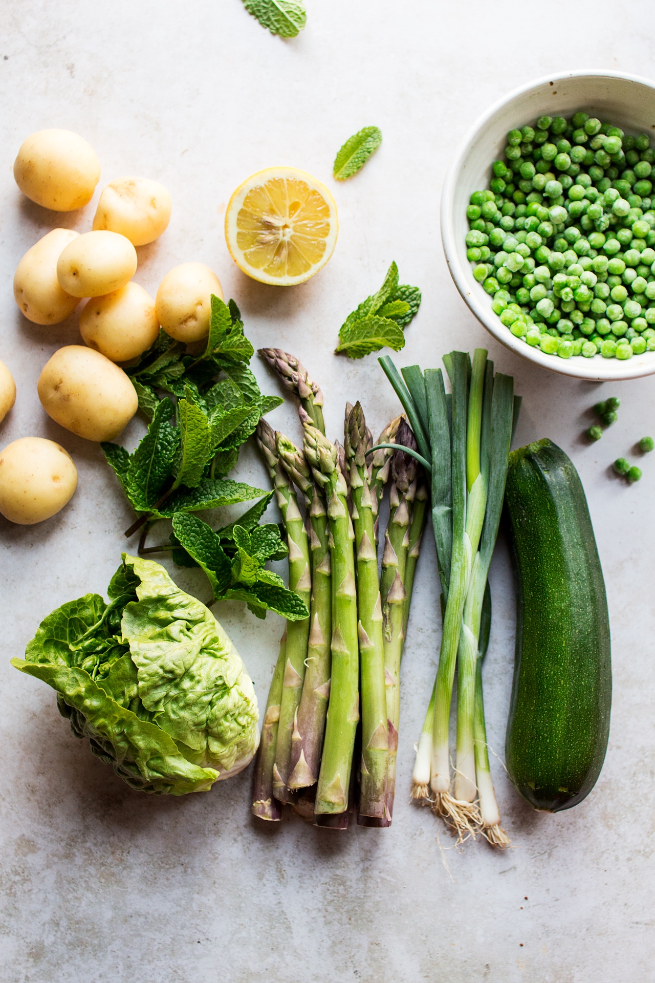 green spring salad ingredients